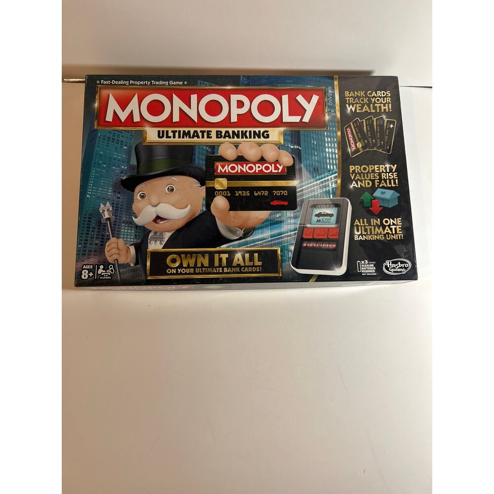 Hasbro Monopoly Ultimate Banking Edition Electronic Board Game B6677 Ages 8+